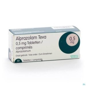 Buy Alprazolam Teva 0.5mg – 50 Tablets Without a Prescription